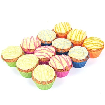 Baking Cups 24 Pack Reusable Silicone Muffin Liners