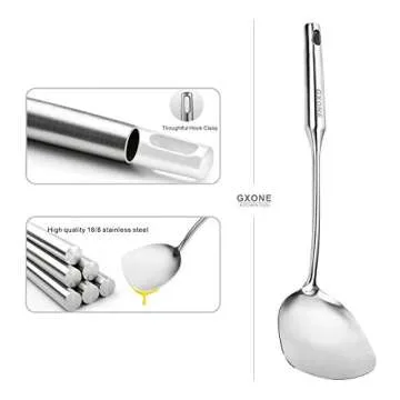 Premium Stainless Steel Wok Spatula for Home Chefs
