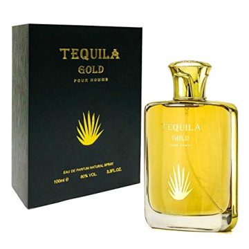 Tequila Gold Pour Homme Eau De Parfum Spray 3.4 oz - Durable, Long Lasting Fragrance for Men