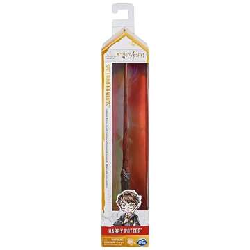 Wizarding World Harry Potter, 12-inch Spellbinding Harry Potter Wand with Collectible Spell Card, Kids Toys for Ages 6 and up