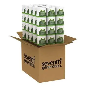 Seventh Generation White Toilet Paper 2-ply 100% Recycled Paper, 500 sheets, Pack of 60