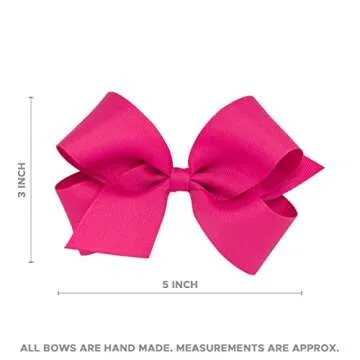 Wee Ones Classic Grosgrain Hair Bow in Oatmeal