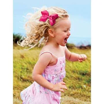 Wee Ones Classic Grosgrain Hair Bow in Oatmeal