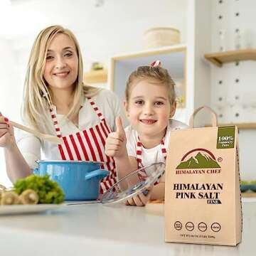 Himalayan Chef Himalayan Pink Salt - 5 lbs Fine Grain Bulk Bag - Kosher and Vegan, 100% Natural and ...