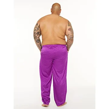 Luxurious Savage X Fenty Men's Satin Pants in Purple