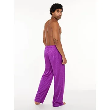 Luxurious Savage X Fenty Men's Satin Pants in Purple