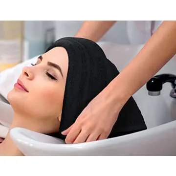 Utopia Towels - Cotton Bleach Proof Salon Towel (16x27 inches) - Bleach Safe Gym 100% Cotton Hand Towel (24 Pack, Black)