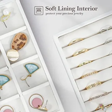Elegant Stackable Jewelry Organizer Trays for Easy Access