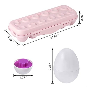 Hhyn Color Shape Matching Eggs for Toddlers - Educational Toy