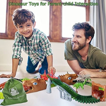 186PCS Dinosaur Track Playset for Kids | Safe & Creative Adventure