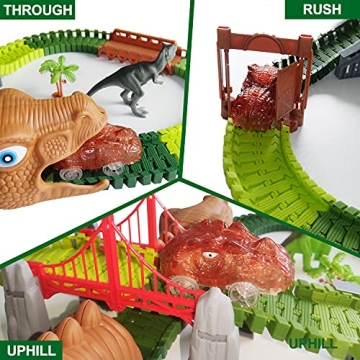 186PCS Dinosaur Track Playset for Kids | Safe & Creative Adventure