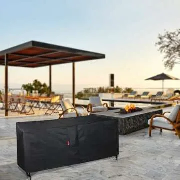 SheeChung Waterproof Fire Pit Cover for 54-58 Inch Tables