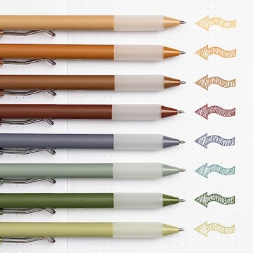 BLIEVE Gel Pens - Earthy Colors for Smooth Writing