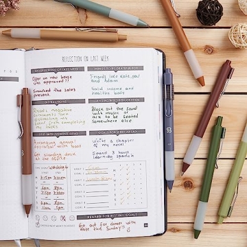 BLIEVE Gel Pens - Earthy Colors for Smooth Writing