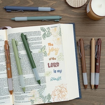 BLIEVE Gel Pens - Earthy Colors for Smooth Writing