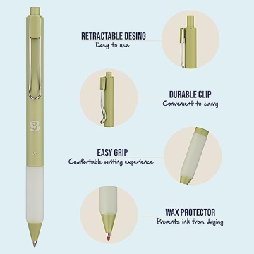 BLIEVE Gel Pens - Earthy Colors for Smooth Writing