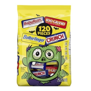 Halloween Treats Assorted Candy Bars - 120 Count Mix