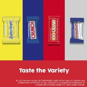 Assorted Mini Candy Bars for Halloween - 120 Count