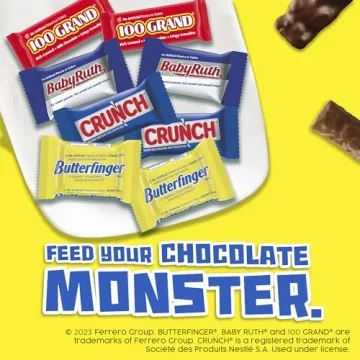 Assorted Mini Candy Bars for Halloween - 120 Count