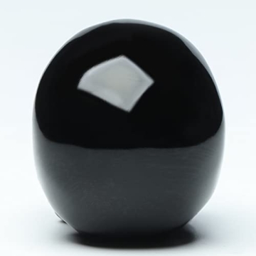 Bmuafry 2" Black Obsidian Crystal Skull for Home Decor