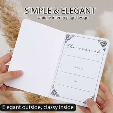 Urnseh Wedding Vow Books – Elegant Keepsake for Couples