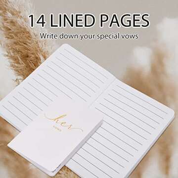 Urnseh Wedding Vow Books – Elegant Keepsake for Couples