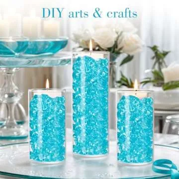 DomeStar Fake Ice Crystals - 150 PCS Decorative Gems