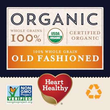Quaker Old Fashioned Rolled Oats, USDA Organic, Non GMO Project Verified, 24oz Resealable Bags (Pack of 4)