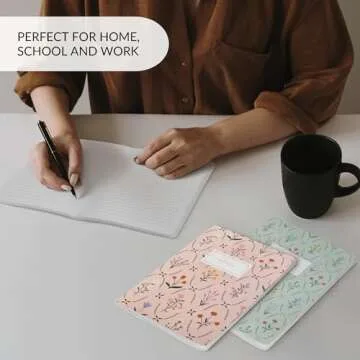 ZICOTO Aesthetic Journal Notebook Set for Women - 4 Pack