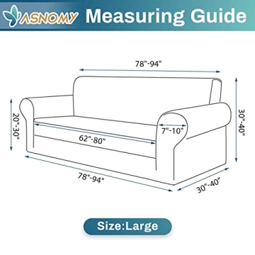 Asnomy Stylish Stretch Sofa Covers Pet Protectors for Couch