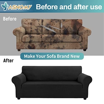 Asnomy Stylish Stretch Sofa Covers Pet Protectors for Couch