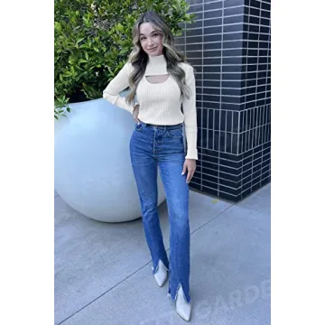 PRETTYGARDEN Cutout Long Sleeve Winter Pullover Women's Sweater