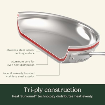 Cuisinart 12 Piece Cookware Set, MultiClad Pro Triple Ply, Silver, MCP-12N