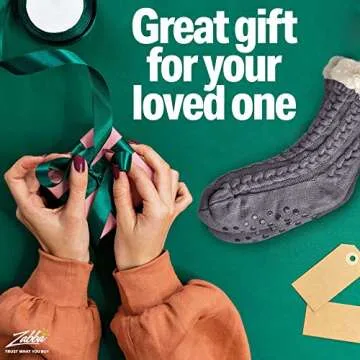 Warm Cozy Gripper Slipper Socks for Women