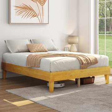 Elegant Yaheetech Queen Bed Frame with Storage Clearance