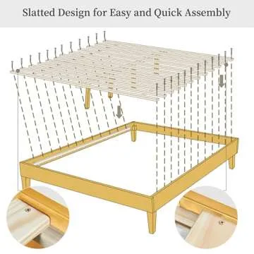 Elegant Yaheetech Queen Bed Frame with Storage Clearance