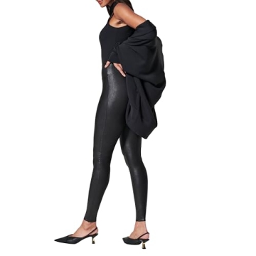 Premium SPANX Faux Leather Leggings with Tummy Control