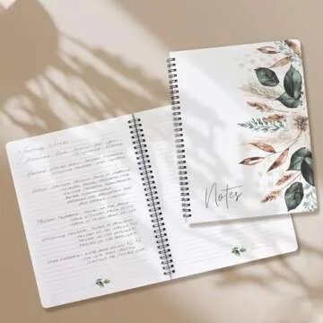 Charming Dried Floral Notebook for Organizing Ideas