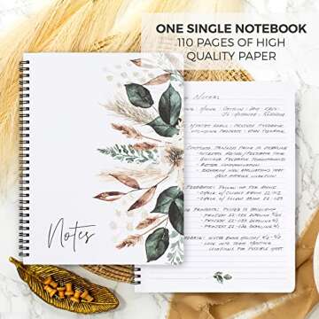Charming Dried Floral Notebook for Organizing Ideas
