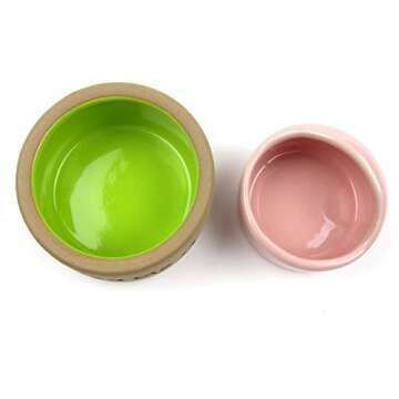 Quality Ceramic Food and Water Bowls for Small Pets