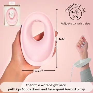 Liquilinks LiquiBands Silicone Wrist Bands - Keep Dry While Washing Face