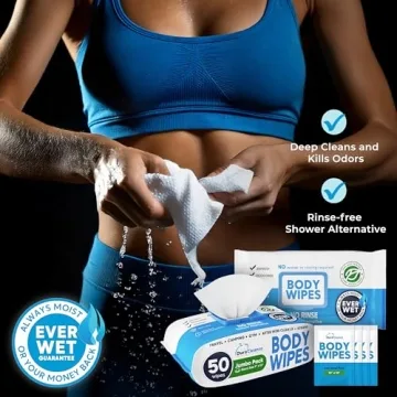 XL Body Wipes for Cleansing - 50ct + Travel Packs