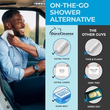 XL Body Wipes for Cleansing - 50ct + Travel Packs