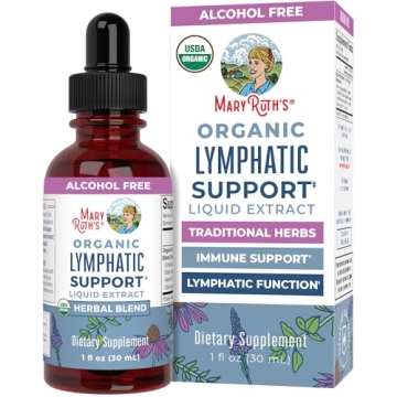 USDA Organic Lymphatic Support Drops with Echinacea Elderberry