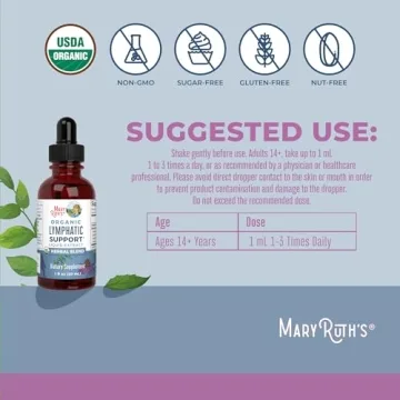 USDA Organic Lymphatic Support Drops with Echinacea Elderberry