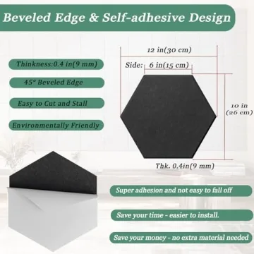 Hexagonal Acoustic Panels for Enhanced Sound Absorption and Design