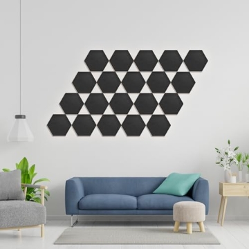 Hexagonal Acoustic Panels for Enhanced Sound Absorption and Design