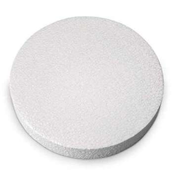 Craft Foam Circle Round Disc 24 PC Pack Sculpture, Modeling, DIY Arts and Crafts, School Projects - White 3 x 3 x 1 inch