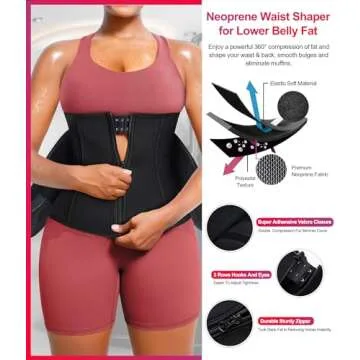 TrainingGirl Women Waist Trainer for Weight Loss