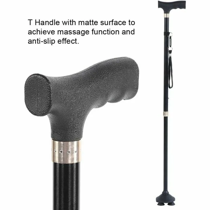 LED Walking Cane: Adjustable, Safe, Lightweight for Seniors